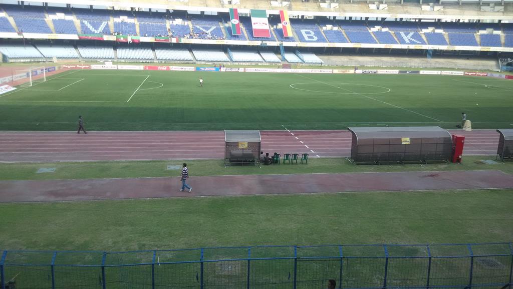 Amazing View Of YBK Stadium From VIP Box!! #HeroILeague #MMBvKEB #MMBLive @Mohun_BaganAC @ILeagueOfficial