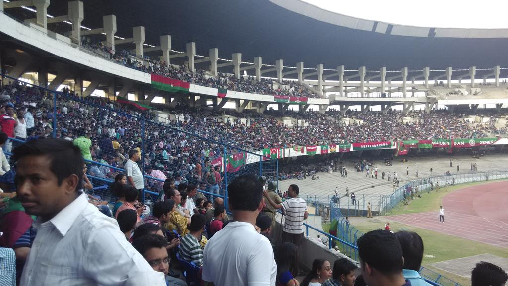 And Our Massive Crowd!! Mariners All The Way!! #HeroILeague #MMBvKEB #MMBLive @Mohun_BaganAC @ILeagueOfficial