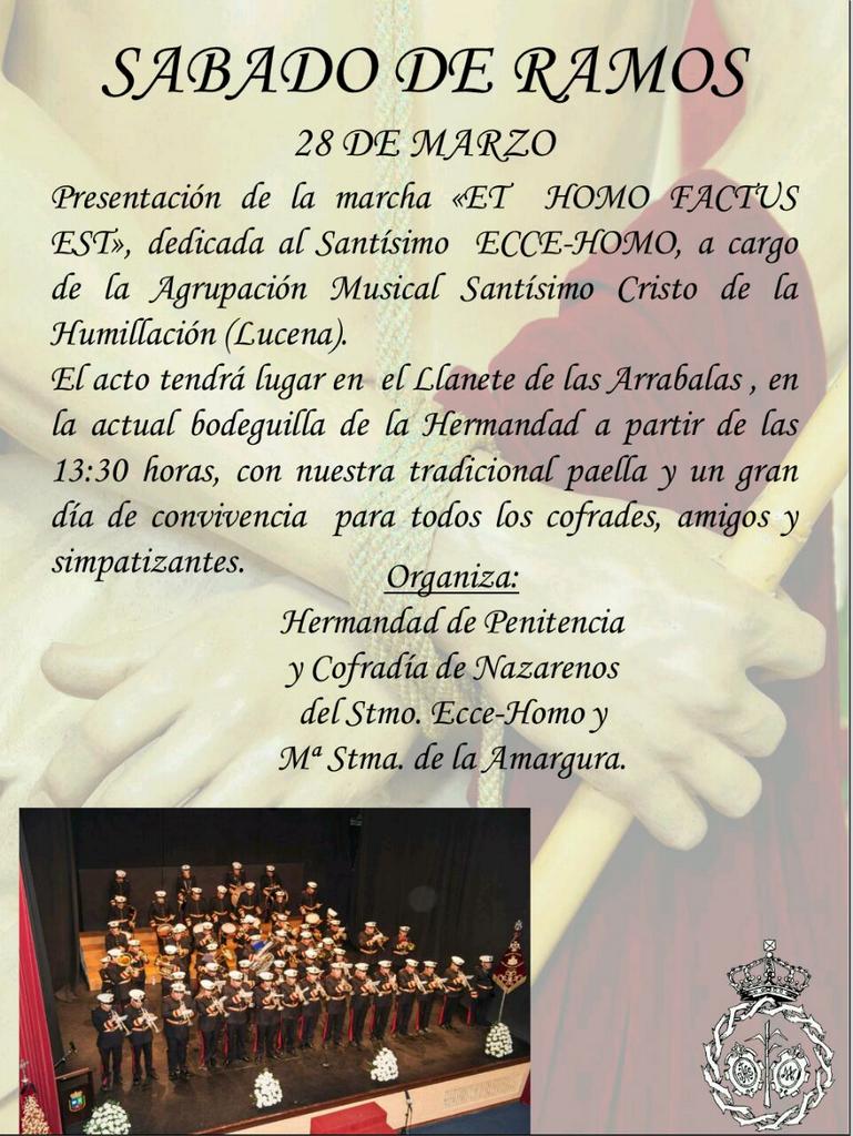 En unas horas os esperamos en la bodeguilla con un concierto y presentacion de una nueva marcha por <a href="/AMhumillacion/">A.M. Humillación</a>