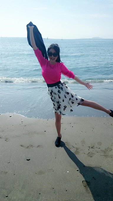 今年初めての海♪ヽ(&acute;▽｀)/ 潮風が気持ちよかった󾭠 http://t.co/M2iYujeJXu