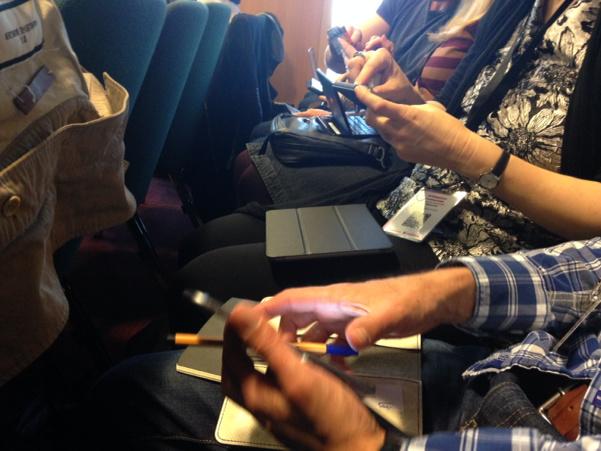 TVconormac's tweet image. It&apos;s all about the devices @MojoConIRL #mojoconf #mojo