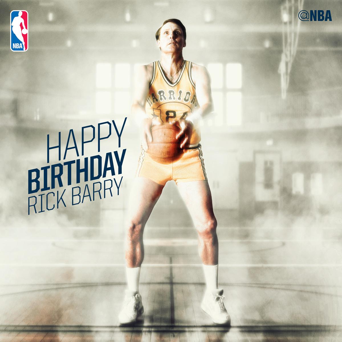 Join us in wishing Hall of Famer RICK BARRY a HAPPY BIRTHDAY! 