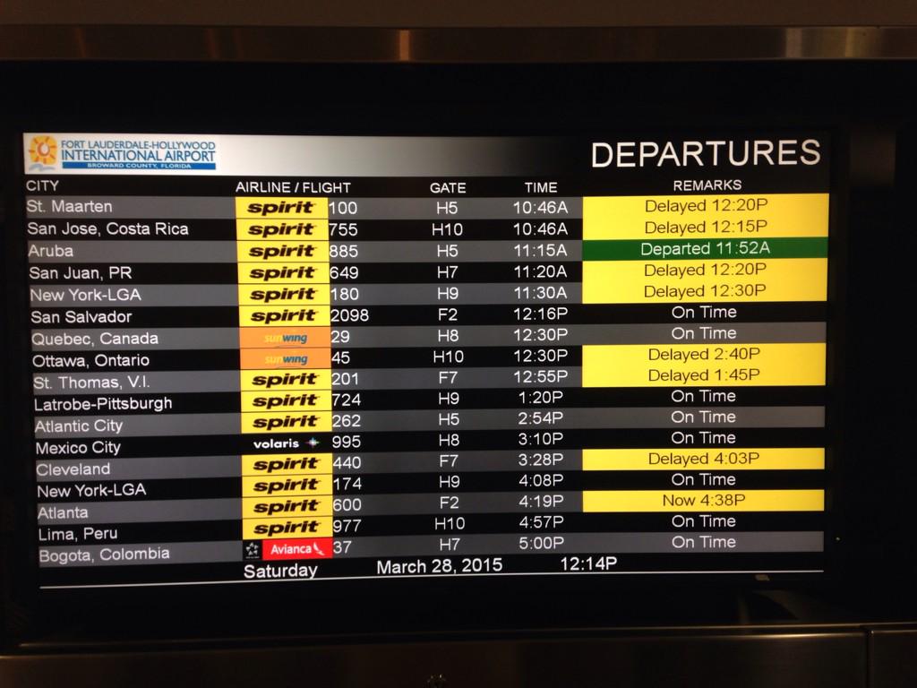 BioJennifer's tweet image. Still sitting and can't take off delayed 3 hours now. Board:8 delayed flts. First and LAST time for #spiritairlines