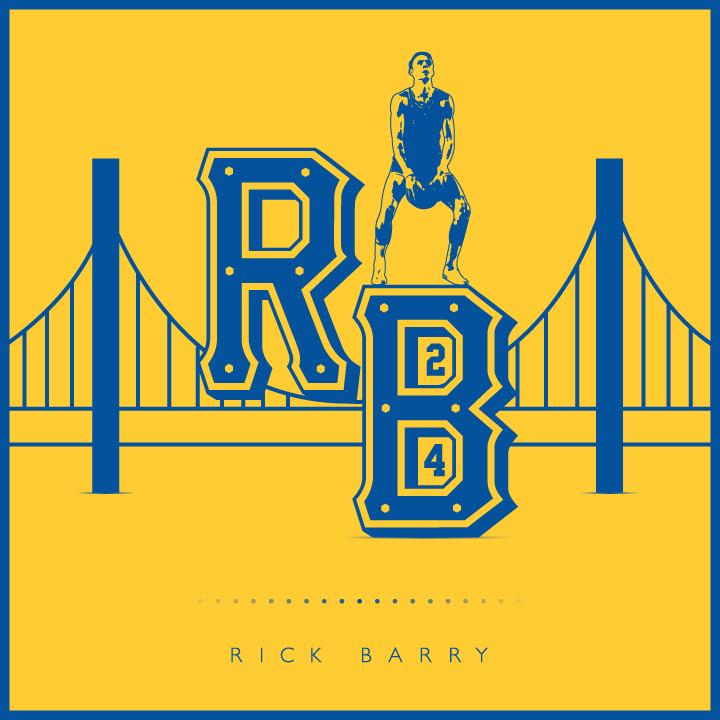  A custom logo & a Happy 71st Birthday to NBA legend great Rick Barry!  