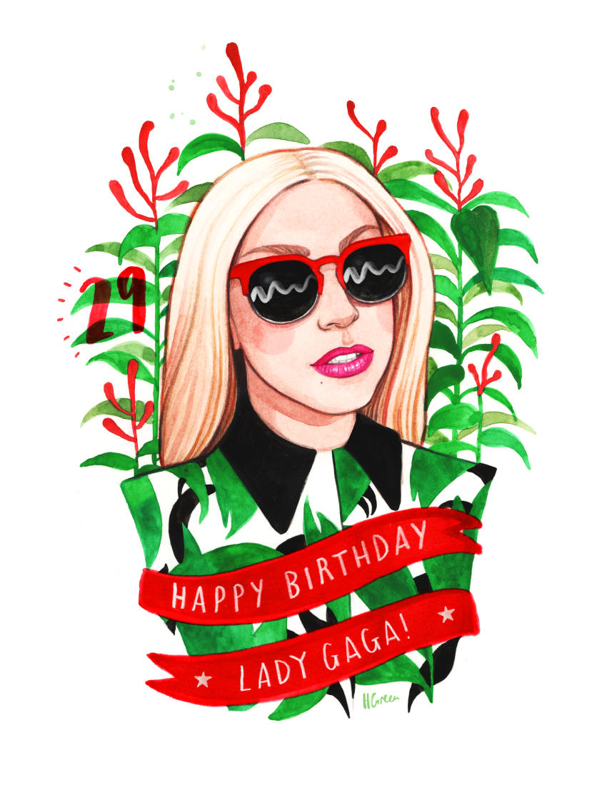 День рождения леди гаги. Леди Гага с днем рождения. Леди Гага открытка. Леди Гага открытка с др. Леди Гага Дата рождения.