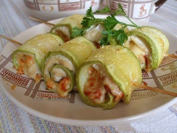 Кабачковый рулет рецепт с фото