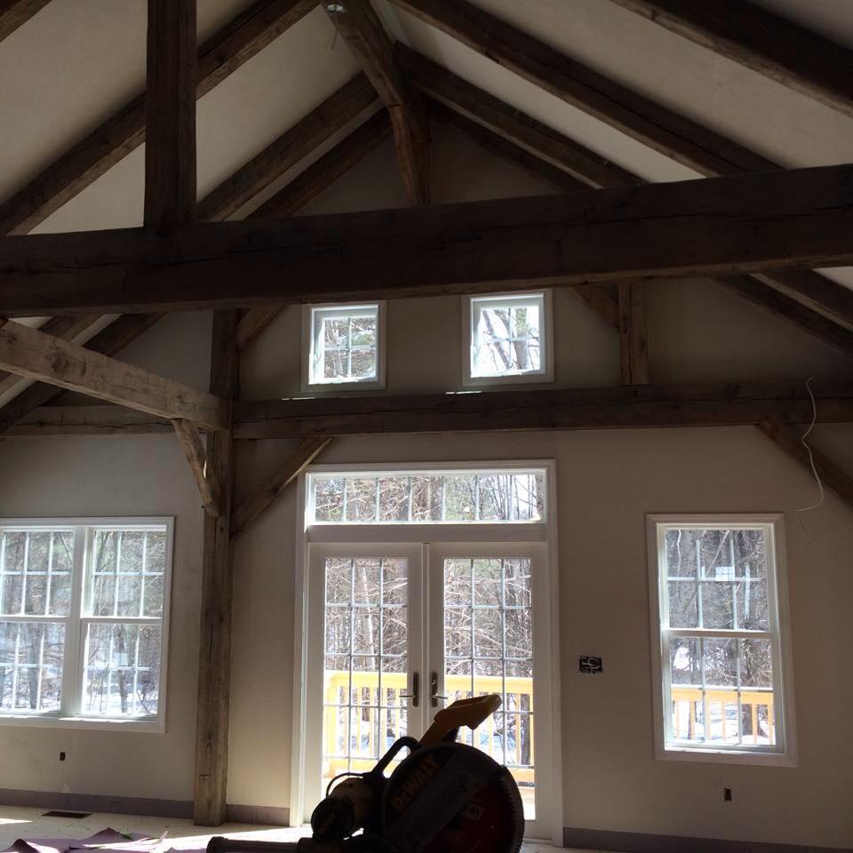 AtlanticDrywall's tweet photo. Structolite plaster - post and beam. #construction #plaster http://t.co/TEZ1x4qUMr