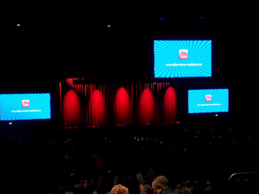 RobertLockhart9's tweet photo. Waiting for @MrsBrownsBoys to start! With @FionaLockhart http://t.co/dbwqP4jRGU
