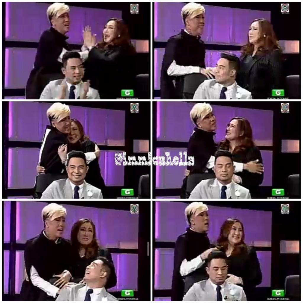 jiahminho's tweet photo. Vice Ganda @vicegandako  &amp; Sharon Cuneta @sharon_cuneta12  😍😍😍
#ViceRon #YourFaceSoundsFamiliar http://t.co/OLEYRUtzYs