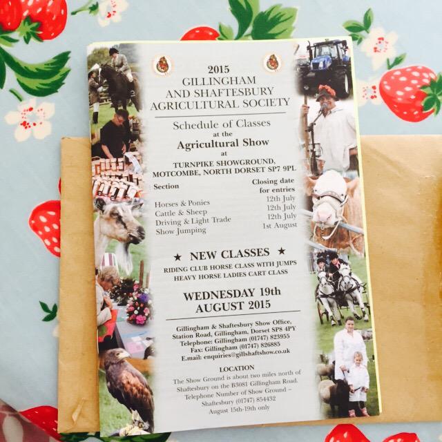 <a href="/GillShafts/">GillandShaftShow</a> 2015 schedule just arrived. Roll on summer! #horses #showing #jumping #gillandshaftshow #summer