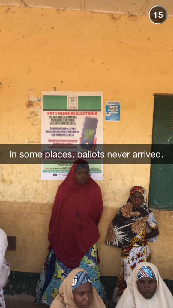 washingtonpost's tweet photo. Africa bureau chief @ksieff is providing updates on Nigeria's election on Snapchat! Add us: washingtonpost. http://t.co/cCRJcrRxwB
