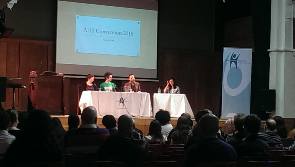 YoungHumanists's tweet photo. .@alomshaha argues we should support Ex-Muslims bc if u can't be open about ur beliefs, u can't be yourself #AHSCon http://t.co/6bUuvbeQn7