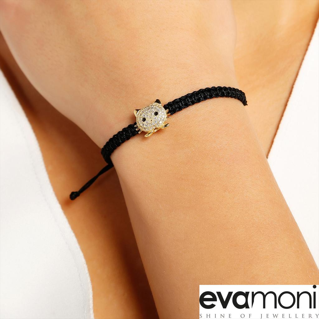 Eva Özel Tasarım Altın Kaplama Kedi Figürlü Bileklik sadece Eva Özel Tasarımlar Serisinde! 

 evamoni.com/Gumus-Bileklik…