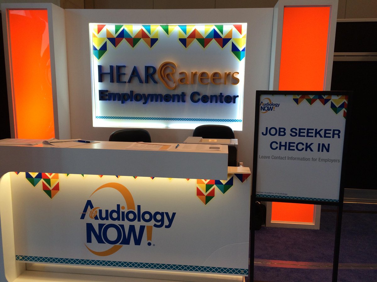 nfabel's tweet image. Still at #AN15 ? Looking for an externship or a job? Come find us today at the @Audiology_Jobs Employment Center!