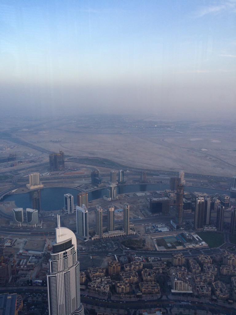 View from 148th floor. #burj khalifa. #atthetop