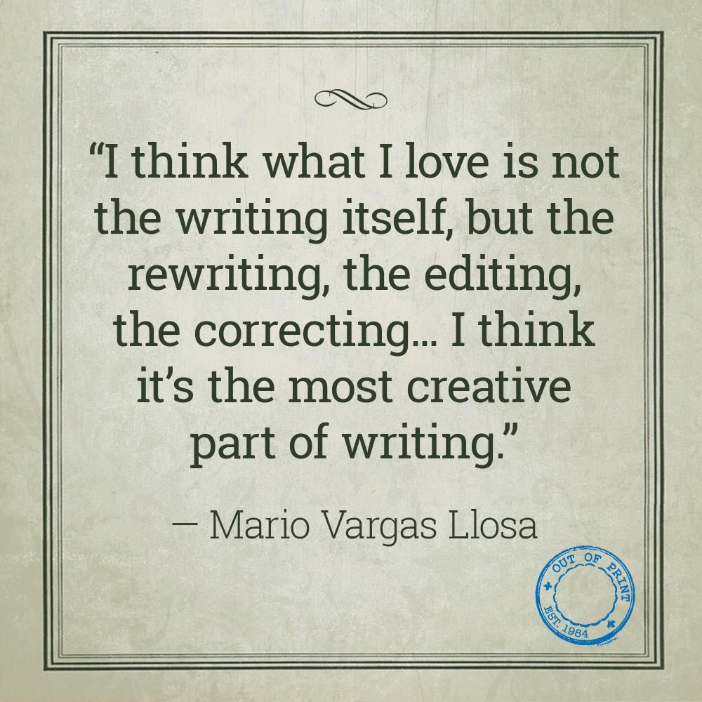 Happy Birthday, Mario Vargas Llosa! (h/t interview) 