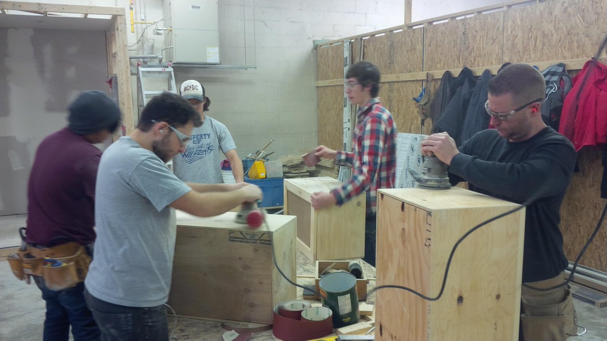 CarpentryProf's tweet photo. Building cabinets in the Construction Techniques Carpentry Program @ConestogaC . Check us out http://t.co/N6uCz5KCWa http://t.co/ksTk8eH1yk