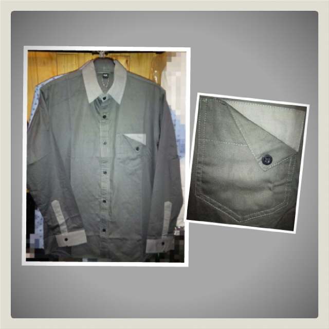 bdgkemeja's tweet photo. kemeja katun lengan panjang. ukuran allsize. IDR 100k http://t.co/0Y1lr34f1g