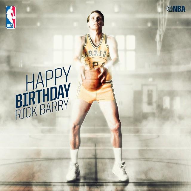 Join us in wishing RICK BARRY a HAPPY BIRTHDAY! 