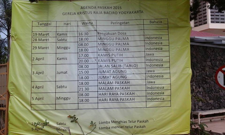 kmkfkukdw's tweet photo. [Jadwal Misa Paskah]
Selamat memasuki Pekan Paskah Suci 2015 teman-teman! http://t.co/igKtPSZ5xZ