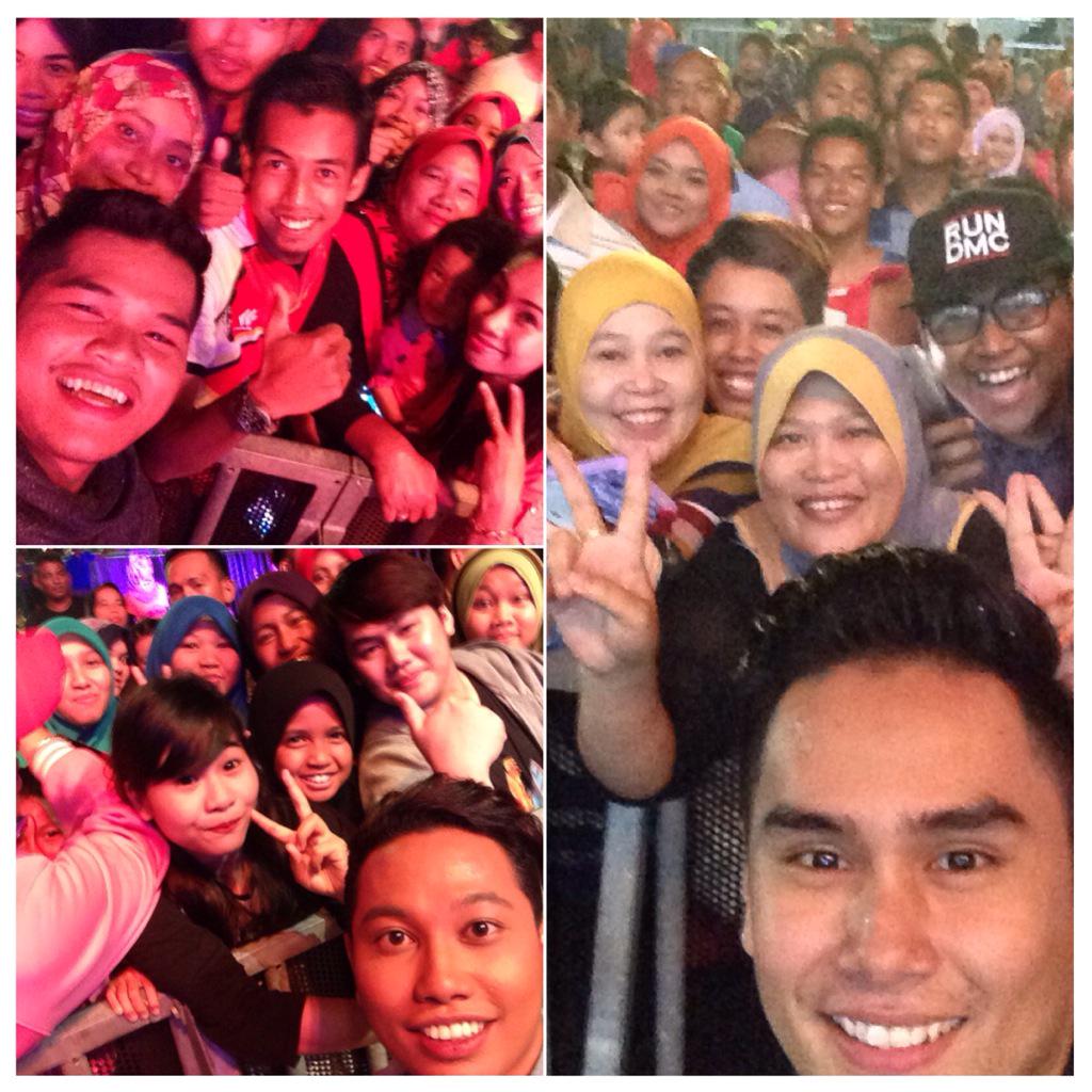 tv3malaysia's tweet photo. orang Melaka memang Sporting habiskan ! Tamat sudah konsert #jomheboh malam ini! Selfie sikit!!! http://t.co/oValM9Mbzq