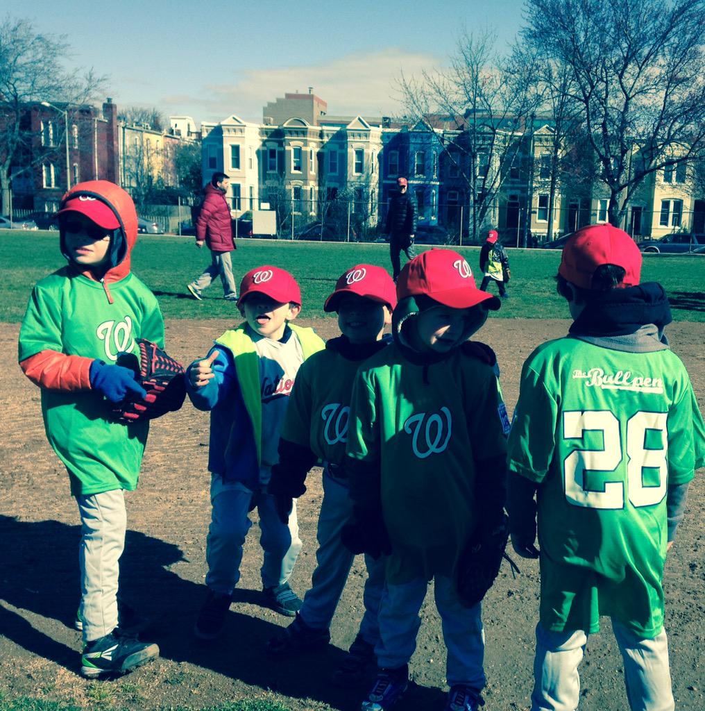 Thanks to <a href="/Nationals/">Washington Nationals</a> <a href="/Fairgrounds_DC/">Fairgrounds</a> for sponsoring Cap Hill little league. Aftergame celebration <a href="/TheBullpenDC/">The Bullpen</a>?