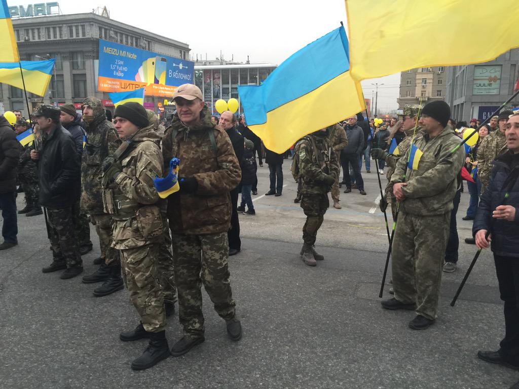 В Днепропетровске проходит вече &quot;За единую Украину&quot;