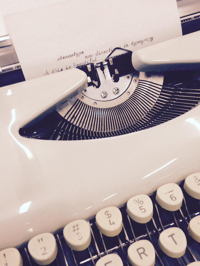 LearningByDesMA's tweet image. We love this message! Typewriters know what they&apos;re talking about! @BSAAIA #bostondesignweek #BSASpace