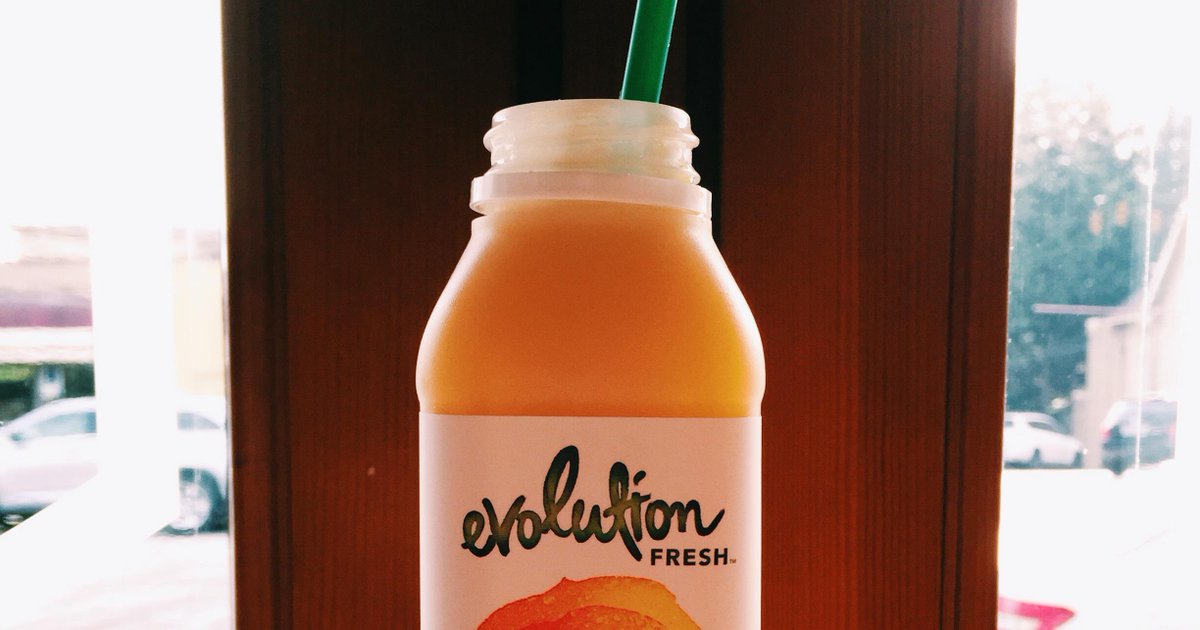 Starbucks's tweet image. Tastes like you just stuck a straw in an orange. Without actually having to do that. #success