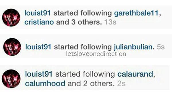 1DStalker's tweet image. Louis' recent instagram activity! Via @1DCentral_ #vote1DUK