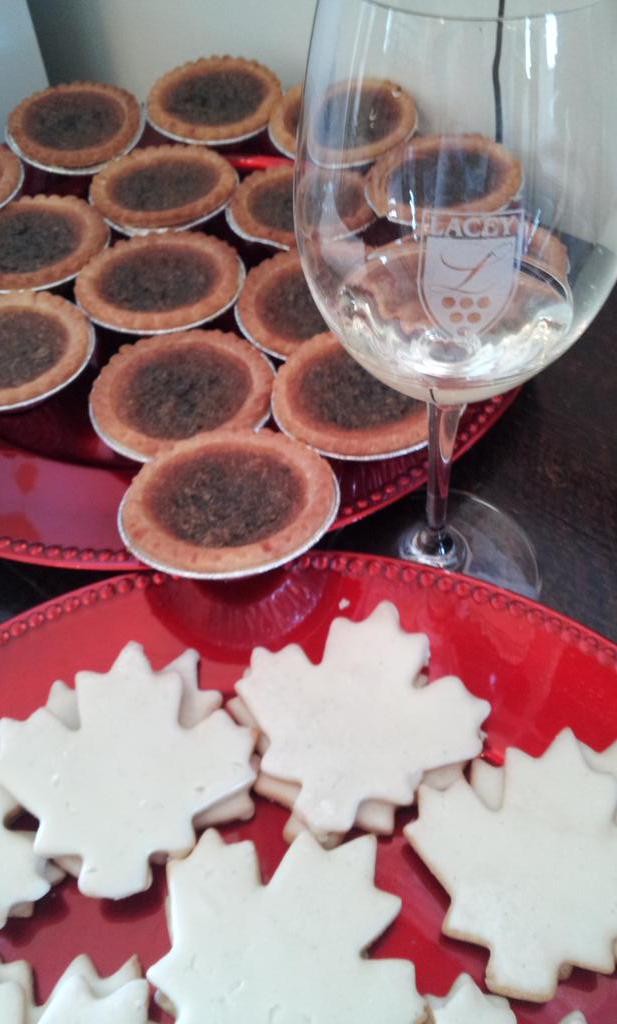 Cellar_Sisters's tweet photo. Mmmmm #mapleinthecounty @LaceyEstates804 @MapleinPEC #mapleleafcookies #mapletarts #maplefudge & #wine of course! http://t.co/OP1p9MAjBQ