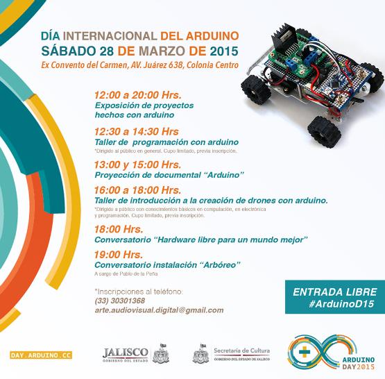 CentroLate's tweet image. A partir de las 12 hrs celebramos el #DíaDelArduino en Ex Conveto del Carmen bit.ly/1ymN1aJ #ArduinoD15