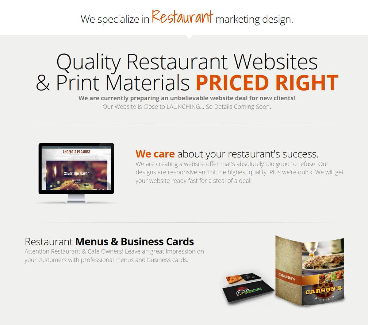 ATTN: RESTAURANT OWNERS...KICK YOUR RESTAURANT UP A NOTCH!  #restaurant #menu #food #design #webdesign