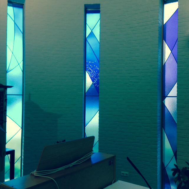 Geplaatst 7 glas in lood panelen @AriensZorgpalet Glanerbrug.