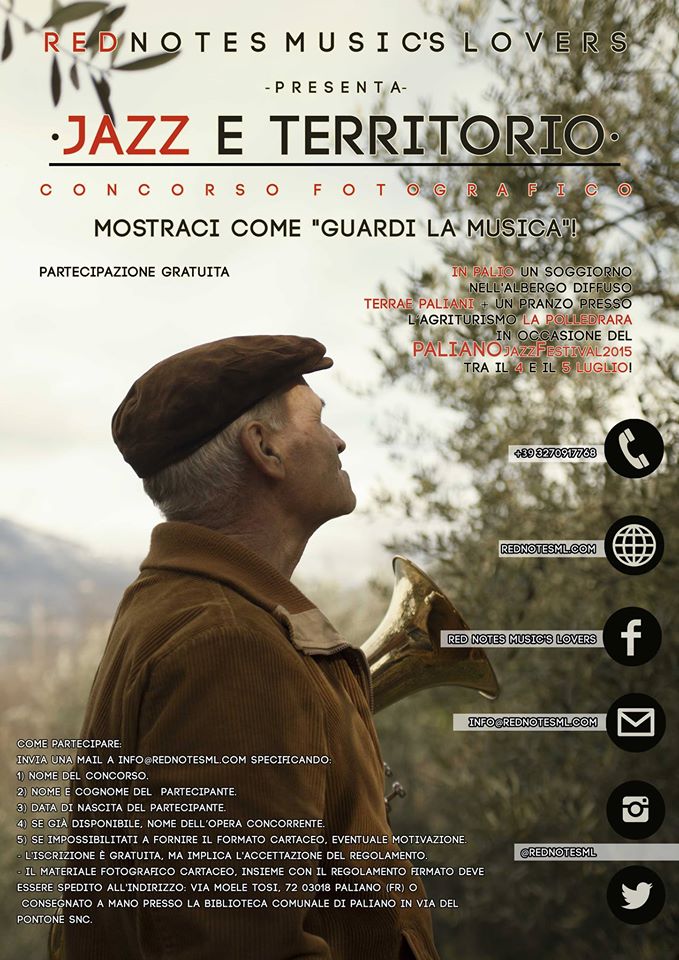 rednotesml's tweet photo. Concorso #Jazzeterritorio gratutito. Inviaci la tua foto entro il 27 aprile e vinci week-end! http://t.co/kGwH28ezH2