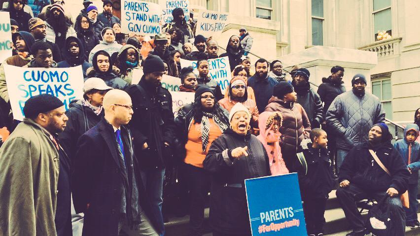 StudentsFirstNY's tweet photo. Today, NYC parents rallied #ForOpportunity & in support of @NYGovCuomo's Opportunity Agenda: http://t.co/1uBAQDUZXo http://t.co/zFAhjPoEUd
