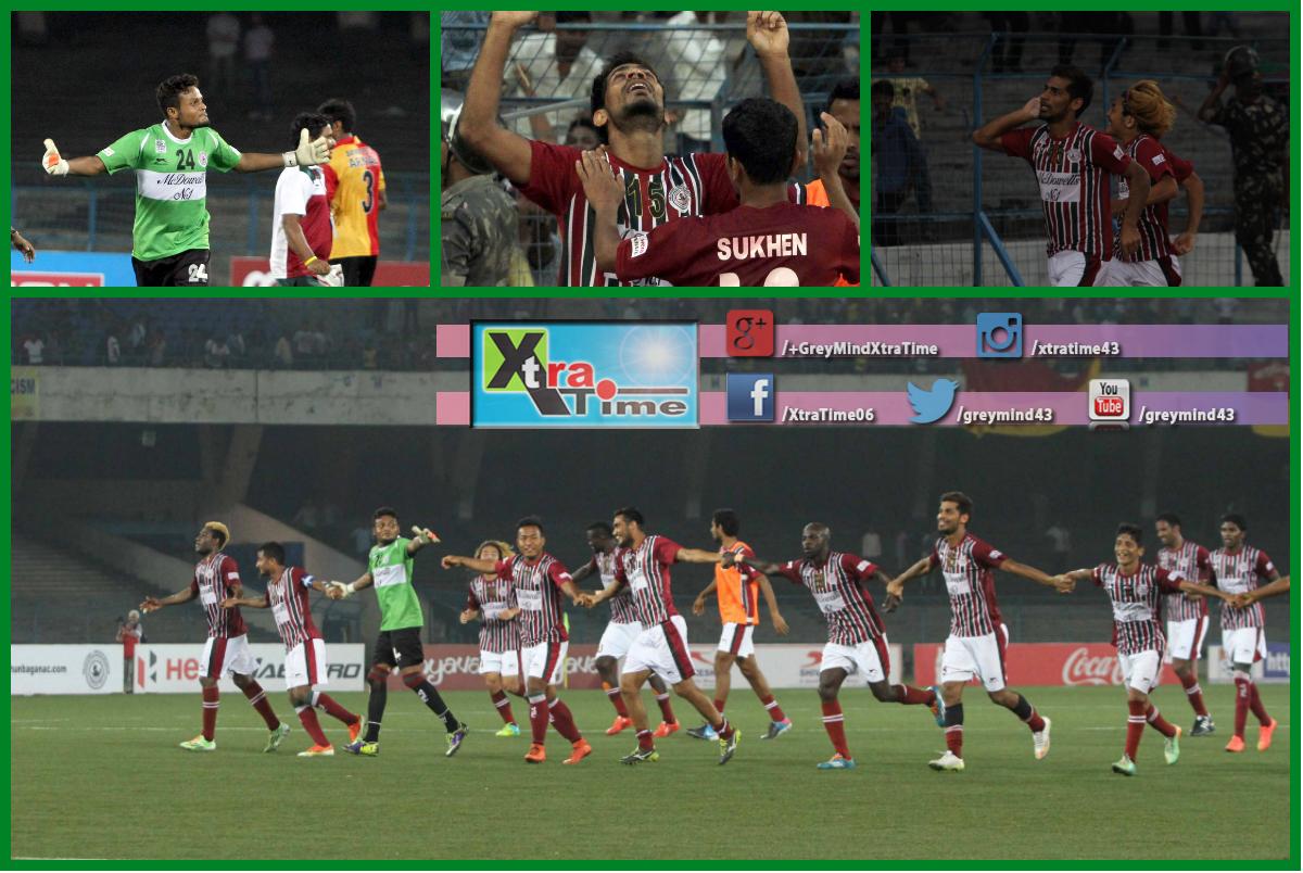 Shades of @MohunBagan's Celebration,after emerging as winners in the #KolkataDerby. #MMBvKEB #HeroILeague