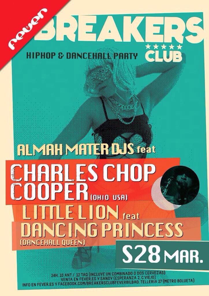 MarisaHudlin's tweet photo. Tonight. HipHop with @chopcooper. Gonna be a sweet show. @Feverbilbao #hiphop #dj #beats #dope http://t.co/BJQyKsVuiy