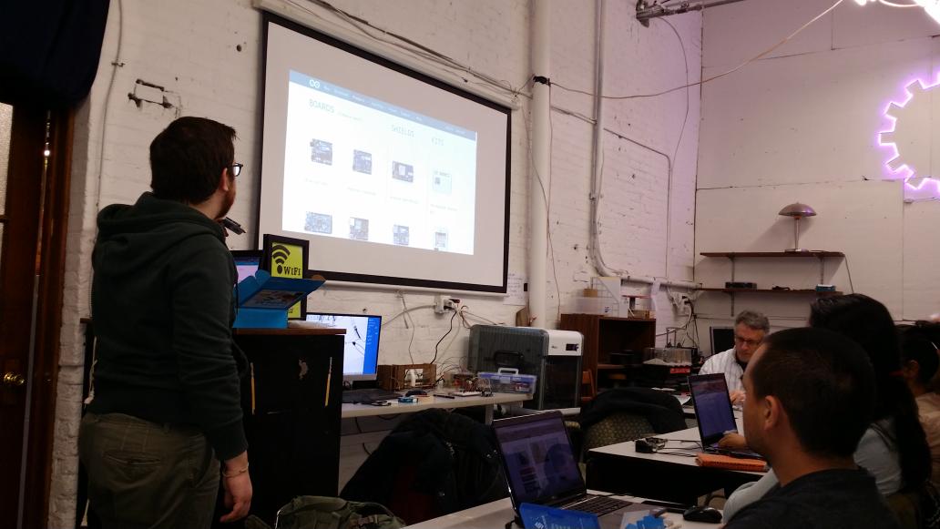 peterjcimino's tweet image. Building Robots and learning #ArduinoD15 @buffalolab thanks @annettewon @xavia