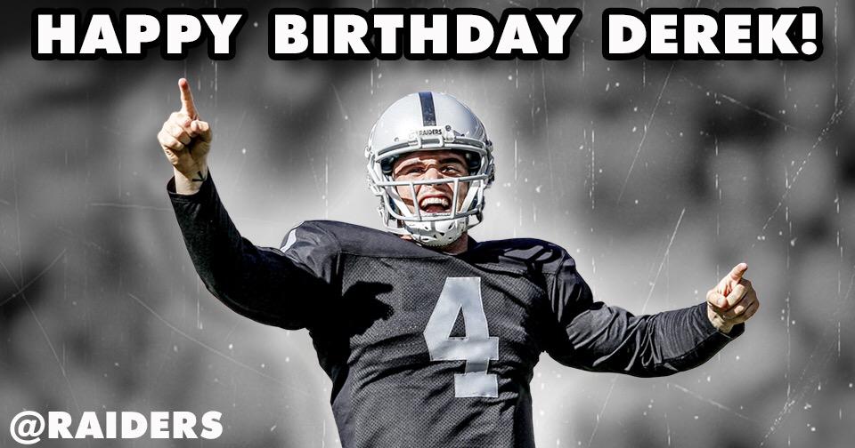   Happy birthday to when Derek carr\s an aries 
