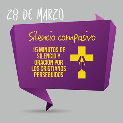 Verboyvida_'s tweet photo. RETO 28/3/15 #Cuaresma
 Hacer silencio.. Oremos por los Cristianos perseguidos,asesinados.. martires por Amor a Dios. http://t.co/8bw79kObGW