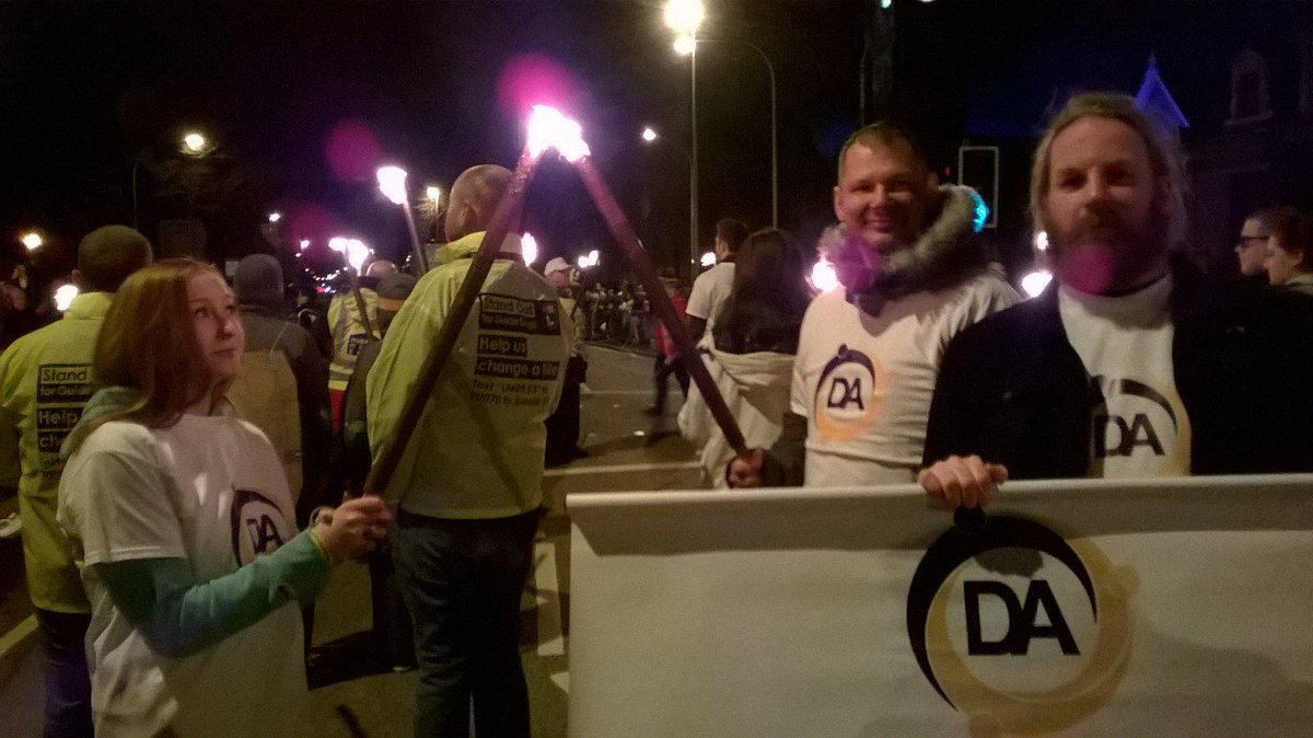 AlcDrugsAction's tweet photo. Lighting the torches #torcherparade@ASUSCHARITIES http://t.co/Z128wWMJcu