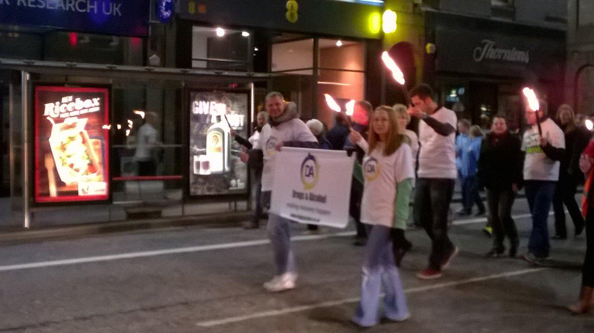 AlcDrugsAction's tweet photo. DA leading the #torcherparade http://t.co/v6jJsjxueD