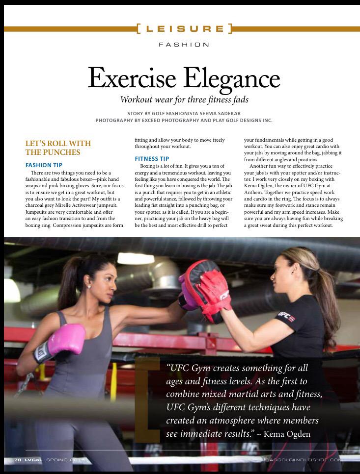 #GolfFashionista @TheSeemaSadekar & @kemaogden share #fitness & boxing tips @UFCGymAnthem in Golf & Leisure Magazine!