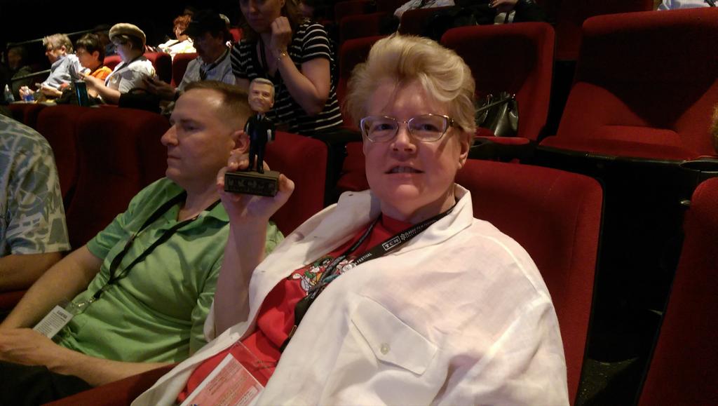 vintagecameos's tweet photo. More folks found Mini Robert! For an Apollo 13 button, find him in the Chinese 6 lobby 1:30-2! #tcmff #tcmffselfie http://t.co/P1FQllcscU