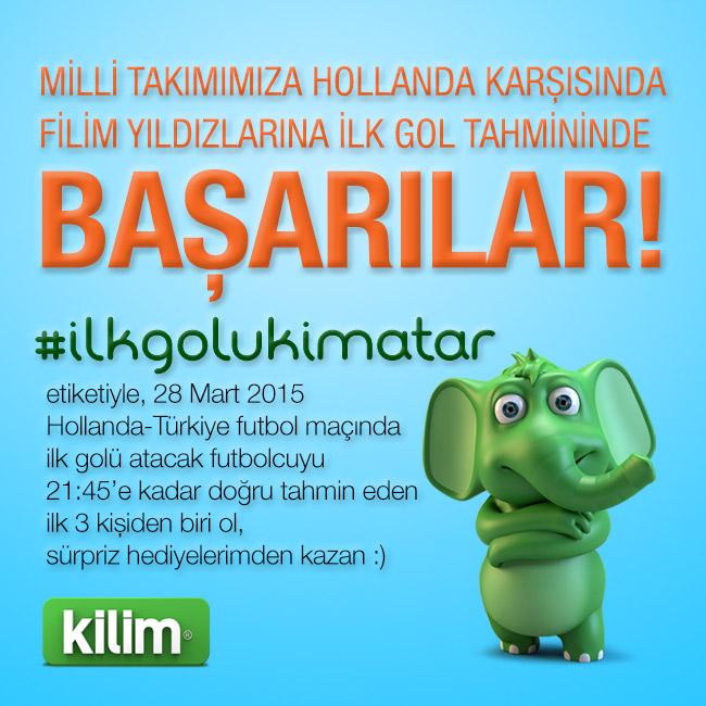 yarışma başlıyooorr :) #ilkgolukimatar
Hediye kazanmak için, takipçim olman ve bu mesajı RT yapman gerekiyor unutma!