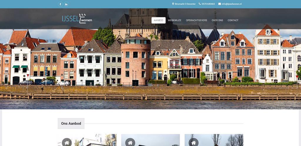 Als cadeautje voor ons 12-jarig bestaan hebben ons zelf een nieuwe website cadeau gedaan! Zie ijsselwonen.nl
