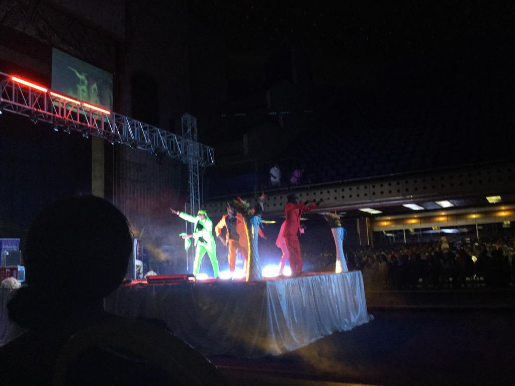SundayMailZim's tweet photo. #BridalGala crowd going wild for the dancers http://t.co/0u2fE2OOXO