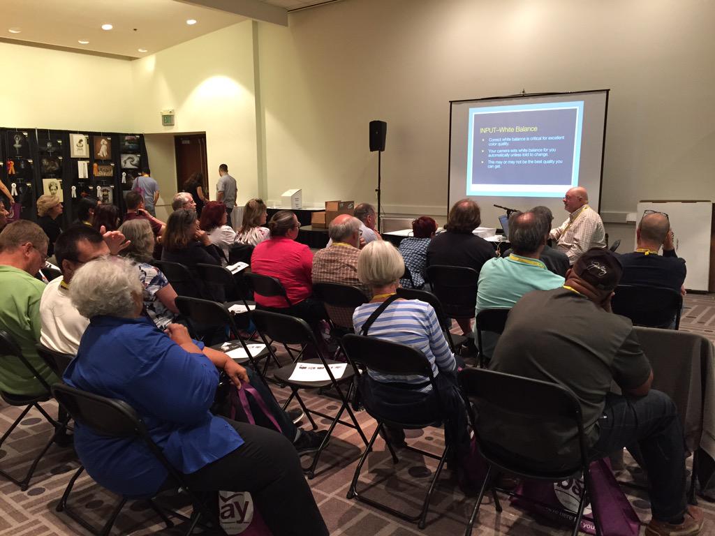 ProPhotogsCA's tweet image. Kevin O Conner teaching us how 2 "Make Our Color Behave" at the Digital Cafe. @ 2:20 is Dan Holmes on travel photos!