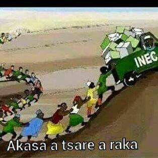 official___Ab's tweet photo. On our way 2inec oFfice #GMBAllTheWay #Nigeriadecides http://t.co/m6TWfDcbMv